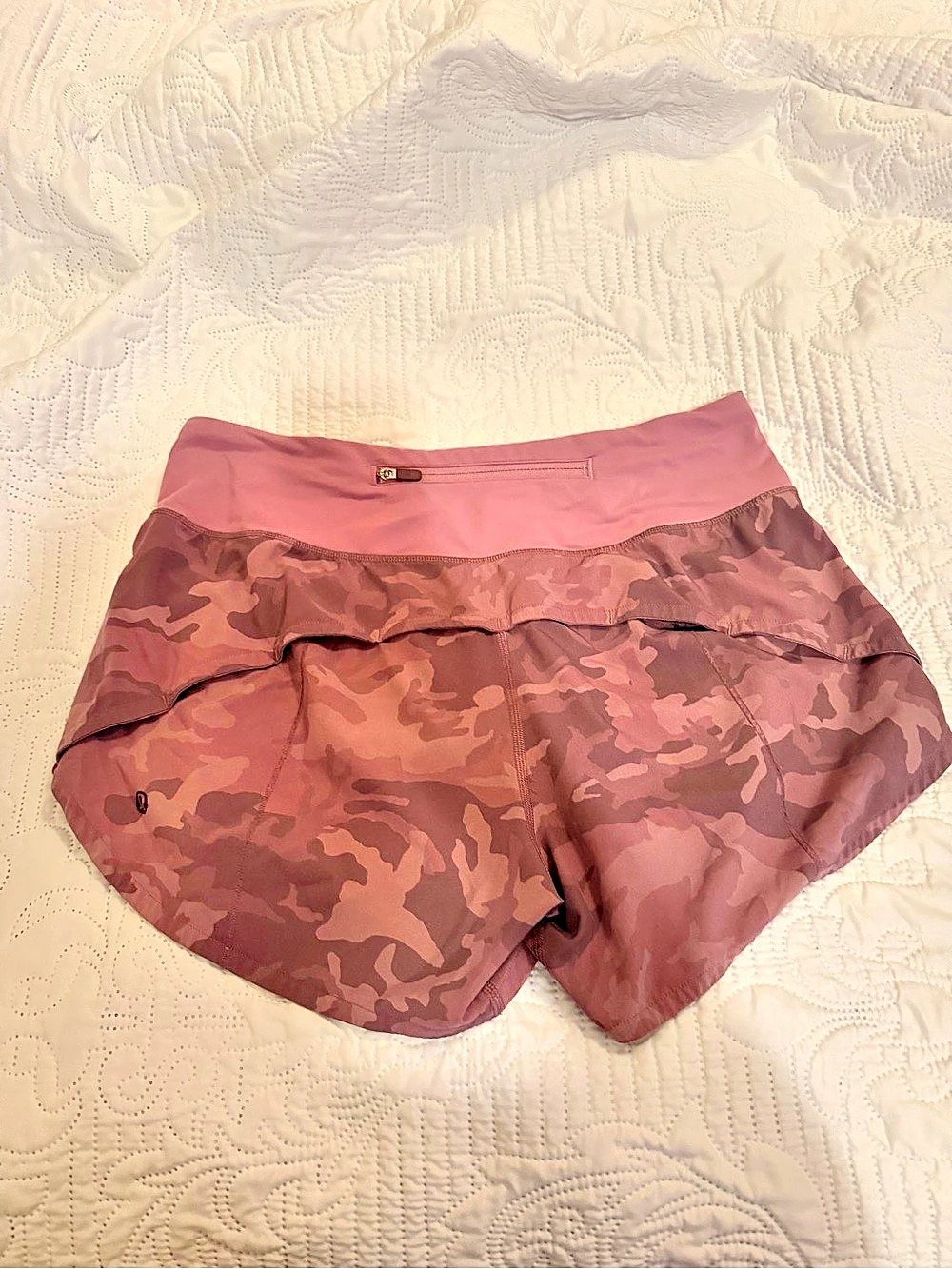 lululemon Speed Up Shorts 2.5” Incognito Camo Pink Taupe Size 6